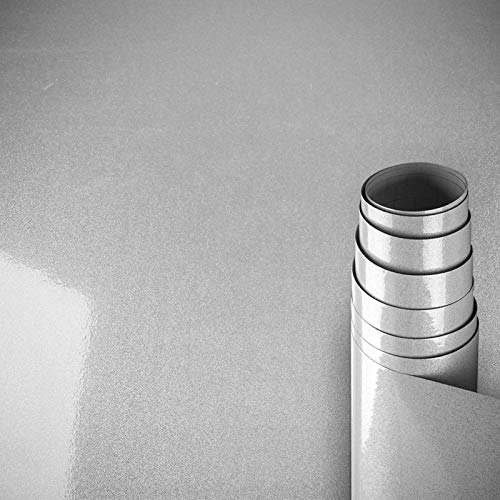 AWNIC Vinilo Papel Adhesivo para Muebles Gris Perla/Elegante/Muebles Pegatinas Impermeable a Prueba de Aceite para el Forro de los Muebles/Armario Mesa Baño Cocina Decoración 300x40cm AWNIC Vinilo Papel Adhesivo para Muebles Gris Perla/Elegante/Muebles Pegatinas Impermeable a Prueba de Aceite para el Forro de los Muebles/Armario Mesa Baño Cocina Decoración 300x40cm