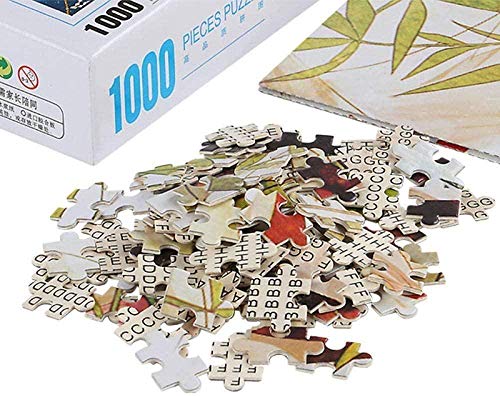 Awttmua Puzzles De 1000 Piezas De Danza del León, Puzzles Clásico para Adultos, Juego De Bricolaje, Juguete De Madera, Decoración Moderna para El Hogar