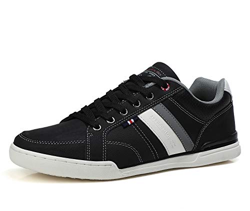 AX BOXING Sneakers Hombre Zapatos Casual Zapatillas Moda Ligero Deporte Gimnasio Running Tamaño 41-46 (Negro, Numeric_43) AX BOXING Sneakers Hombre Zapatos Casual Zapatillas Moda Ligero Deporte Gimnasio Running Tamaño 41-46 (Negro, Numeric_43)