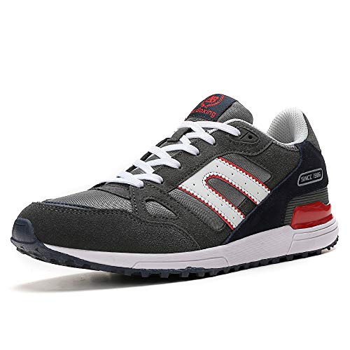 AX BOXING Zapatillas Hombres Mujer Deporte Running Sneakers Zapatos para Correr Gimnasio Deportivas Padel Transpirables Casual (44 EU, A98333-Gris Oscuro) AX BOXING Zapatillas Hombres Mujer Deporte Running Sneakers Zapatos para Correr Gimnasio Deportivas Padel Transpirables Casual (44 EU, A98333-Gris Oscuro)