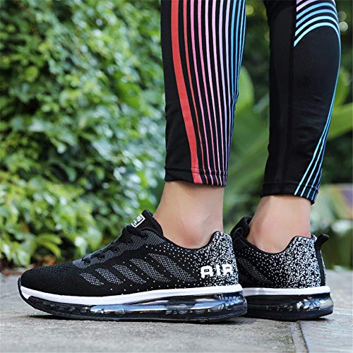 Axcone Zapatillas Hombres Mujer Deporte Running Zapatos para Correr Gimnasio Sneakers Deportivas Padel Transpirables Casual 833 BK 38EU Axcone Zapatillas Hombres Mujer Deporte Running Zapatos para Correr Gimnasio Sneakers Deportivas Padel Transpirables Casual 833 BK 38EU