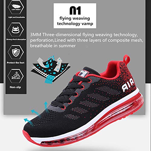 Axcone Zapatillas Hombres Mujer Deporte Running Zapatos para Correr Gimnasio Sneakers Deportivas Padel Transpirables Casual 833 BK 38EU Axcone Zapatillas Hombres Mujer Deporte Running Zapatos para Correr Gimnasio Sneakers Deportivas Padel Transpirables Casual 833 BK 38EU