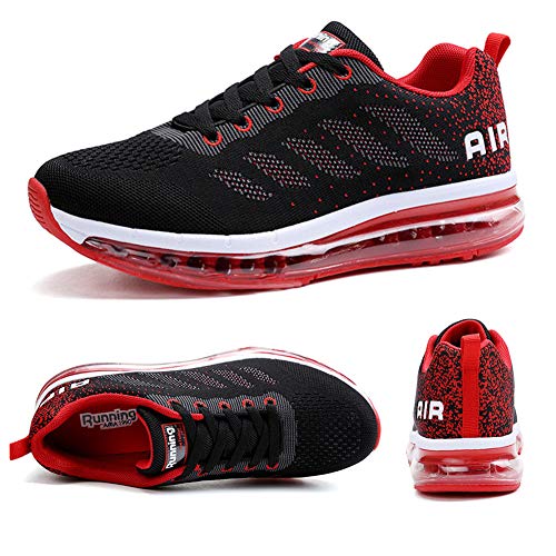 Axcone Zapatillas Hombres Mujer Deporte Running Zapatos para Correr Gimnasio Sneakers Deportivas Padel Transpirables Casual 833 RD 39EU