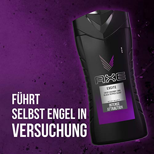 Axe Excite - Gel de ducha, Pack de 6 x 250 ml - Total 1500 ml