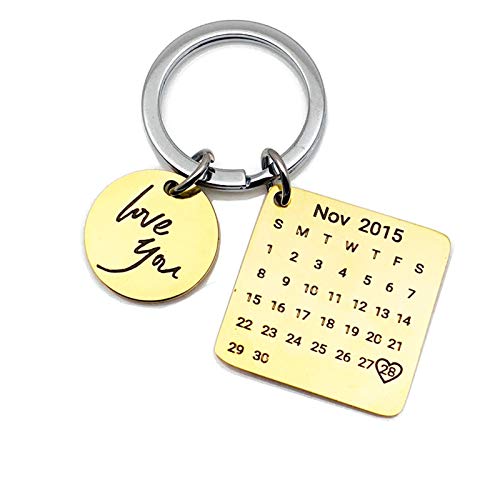 AYDOME Llaveros Acero Hombre Llaveros Personalizados Niños Llaveros Etiquetas Redonda Y Cuadrada Fecha del Calendario Llavero Moto Personalizable AYDOME Llaveros Acero Hombre Llaveros Personalizados Niños Llaveros Etiquetas Redonda Y Cuadrada Fecha del Calendario Llavero Moto Personalizable