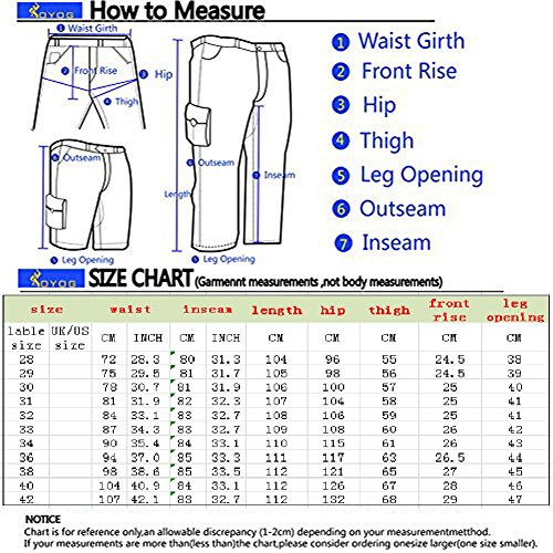 AYG Pantalon Militar Cargo Trousers para Hombre Negro(black) 29W / 31L AYG Pantalon Militar Cargo Trousers para Hombre Negro(black) 29W / 31L