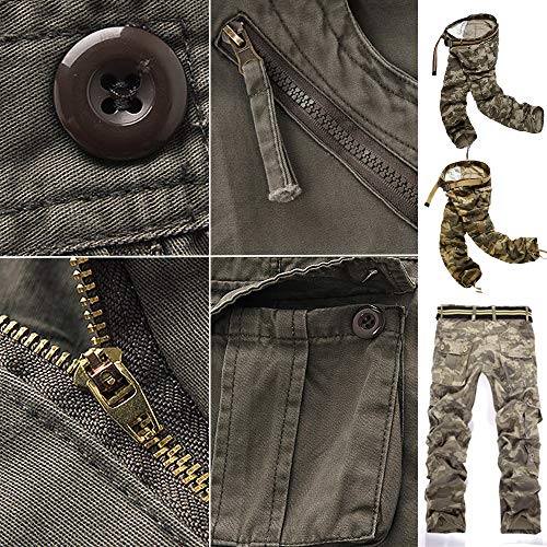 AYG Pantalon Militar Cargo Trousers para Hombre Negro(black) 29W / 31L AYG Pantalon Militar Cargo Trousers para Hombre Negro(black) 29W / 31L
