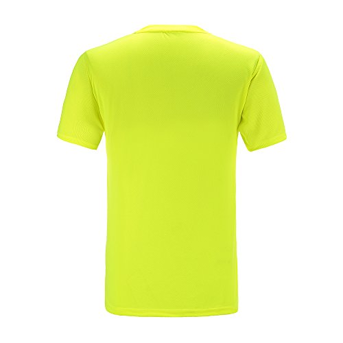 AYKRM Camisetas Fluorescentes (L, Amarillo)