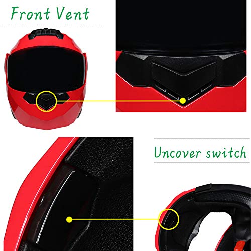 AYYSHOP Cascos Integrales Abatibles, Visera Antivaho Casco Abatible para Motocicleta All Seasons, Casco De Moto Modular Cool Safety Crash Crash para Hombre Y Mujer Certificado por Dot,Rosado,M AYYSHOP Cascos Integrales Abatibles, Visera Antivaho Casco Abatible para Motocicleta All Seasons, Casco De Moto Modular Cool Safety Crash Crash para Hombre Y Mujer Certificado por Dot,Rosado,M
