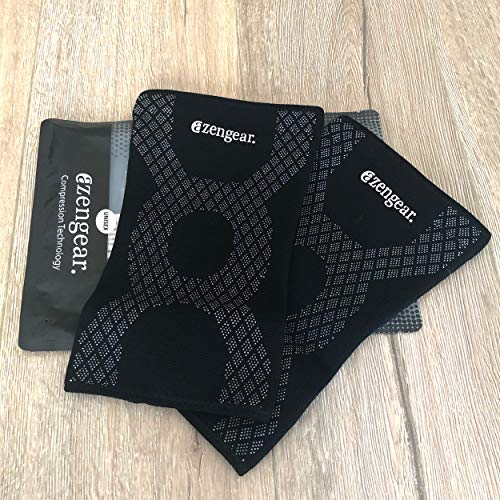 aZengear Rodillera para Hombre y Mujer - Rodillera Deportiva con la Mejor compresión de rótula para menisco y Artritis, Correr, Crossfit, Levantamiento de Pesas, Sentadillas (Medium)