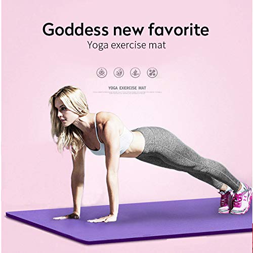 azorex Esterilla Yoga Espeso Antideslizante Alfombrilla de Yoga Espesor 10 mm Esterilla Pilates Esterilla Deporte con Correa de Hombro (Violeta Ancho 50cm, Espesor 10mm) azorex Esterilla Yoga Espeso Antideslizante Alfombrilla de Yoga Espesor 10 mm Esterilla Pilates Esterilla Deporte con Correa de Hombro (Violeta Ancho 50cm, Espesor 10mm)