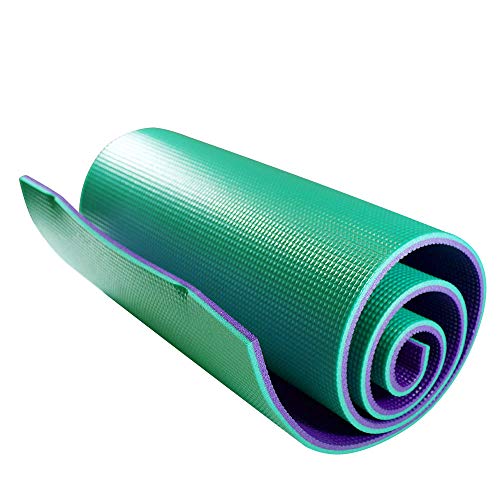 azorex Esterilla Yoga Espeso Antideslizante Alfombrilla de Yoga Espesor 10 mm Esterilla Pilates Esterilla Deporte con Correa de Hombro (Violeta Ancho 50cm, Espesor 10mm)