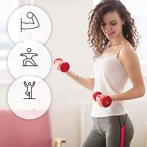 azorex Juego 2Pcs Mancuernas Pesas Antideslizantes Gimnasio Fitness Antirollo Mancuernas para Hacer Ejercicio 1-6KG Color Aleatorio (1KG) azorex Juego 2Pcs Mancuernas Pesas Antideslizantes Gimnasio Fitness Antirollo Mancuernas para Hacer Ejercicio 1-6KG Color Aleatorio (1KG)