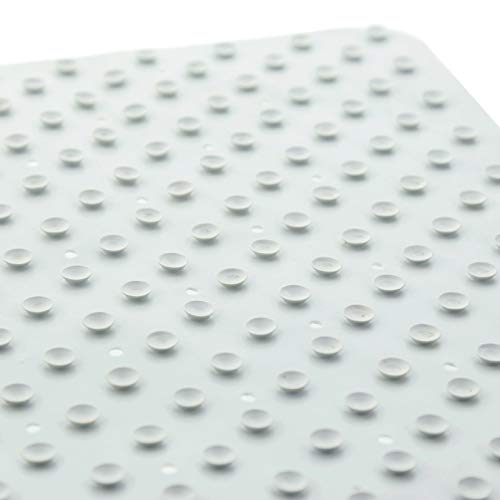 aztex Alfombra De Baño o Ducha con Clips De Ventosa, Vinilo - Alfombra de Ducha, Blanco aztex Alfombra De Baño o Ducha con Clips De Ventosa, Vinilo - Alfombra de Ducha, Blanco