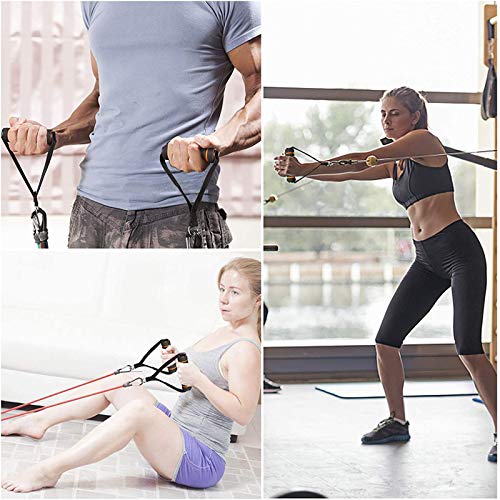 AZUOYI Poleas Gimnasio para Casa con Cuerda Pesada, Máquina del Sistema Polea de Tríceps Gimnasio Casa de Bricolaje para Curl de Bíceps, Extensiones Tríceps, Entrenamiento Fitness Gimnasio