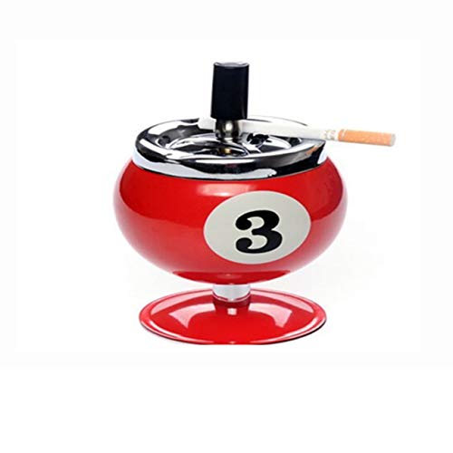 Ba30DEllylelly Cenicero de cigarrillos modelo de billar de Metal personalidad creativa Cenicero de billar giratorio con cubierta para Bar KTV decoración del hogar Ba30DEllylelly Cenicero de cigarrillos modelo de billar de Metal personalidad creativa Cenicero de billar giratorio con cubierta para Bar KTV decoración del hogar