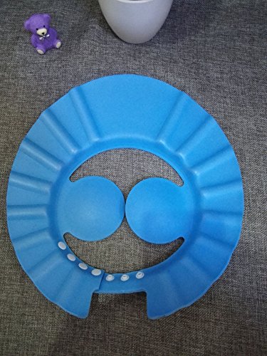 Baanuse Champú Segura Ducha Baños Bañera Proteger Suave Gorra Sombrero por Bebé Niños niños, Azul