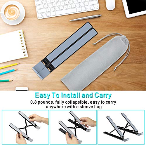 Babacom Soporte Portatil, Aluminio Ventilado Refrigeración Soporte para Portatil Mesa, 9 Niveles Adjustable Soporte Ordenador Portátil para Macbook Pro Air, Lenovo y Otros 10-15.6” Portatiles(Negro) Babacom Soporte Portatil, Aluminio Ventilado Refrigeración Soporte para Portatil Mesa, 9 Niveles Adjustable Soporte Ordenador Portátil para Macbook Pro Air, Lenovo y Otros 10-15.6” Portatiles(Negro)