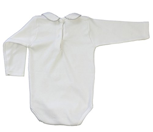 babidu 1188, Body Para Bebe, Blanco, 12 meses