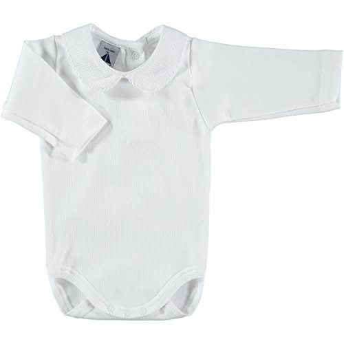 babidu 1188, Body Para Bebe, Blanco, 24 meses