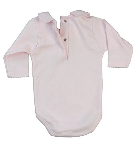 BABIDU Body Cuello Algodon, Rosa, 1 Mes Bebe-Unisex