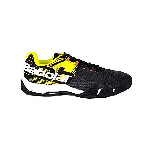 BABOLAT MOVEA Men, Zapatillas de Tenis para Hombre, Black/Fluo Yellow, 46 EU