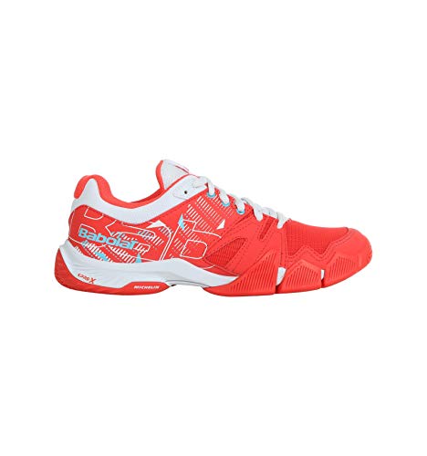 BABOLAT PULSA Women, Zapatillas de Tenis Mujer, Hibiscus/White, 38 EU BABOLAT PULSA Women, Zapatillas de Tenis Mujer, Hibiscus/White, 38 EU