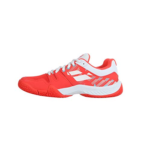 BABOLAT PULSA Women, Zapatillas de Tenis Mujer, Hibiscus/White, 38 EU