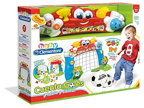 Baby Clementoni- Cuenta Goles Portería Fútbol Interactiva, Multicolor (550487)