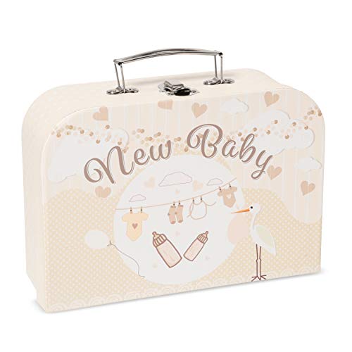 Baby Gift Set - Neutral Hamper Full of Baby Products in Cream Keepsake Box Baby Gift Set - Neutral Hamper Full of Baby Products in Cream Keepsake Box