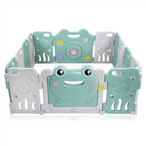 Baby Vivo Parque Corralito Plegable Puerta Robusto Plastico Bebe Barrera de Seguridad Jugar - Fridolin Baby Vivo Parque Corralito Plegable Puerta Robusto Plastico Bebe Barrera de Seguridad Jugar - Fridolin