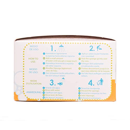 Babybaño Esponja Jabonosa De Un Solo Uso Para Bebés, 0 A 3 Años - Estuche de 25 esponjas. Babybaño Esponja Jabonosa De Un Solo Uso Para Bebés, 0 A 3 Años - Estuche de 25 esponjas.