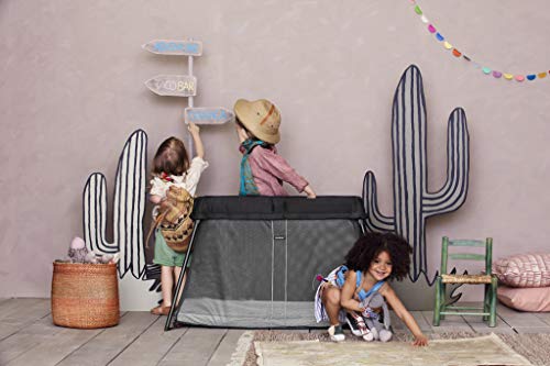 BabyBjörn Cuna de viaje Light + Sábana Ajustable, Negro BabyBjörn Cuna de viaje Light + Sábana Ajustable, Negro