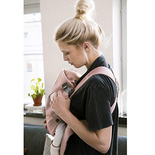 BabyBjörn Mochila Porta Bebé Mini, Cotton, Rosa Palo BabyBjörn Mochila Porta Bebé Mini, Cotton, Rosa Palo
