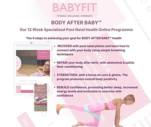 BabyFit – Set de regalo de fitness para recién nacidos y futuros mamás y bebés, incluye bandas BabyFit, programa de fitness B.A.B. y Baby Grow