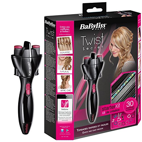 BaByliss Twist Secret TW1100E - Trenzador de pelo automático con kit de accesórios