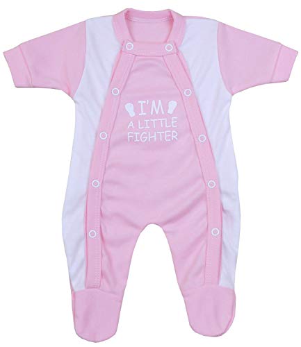 Babyprem Bebé Prematuro Pijama Mameluco Ropa Niñas Little Fighter 44-50cm Rosa