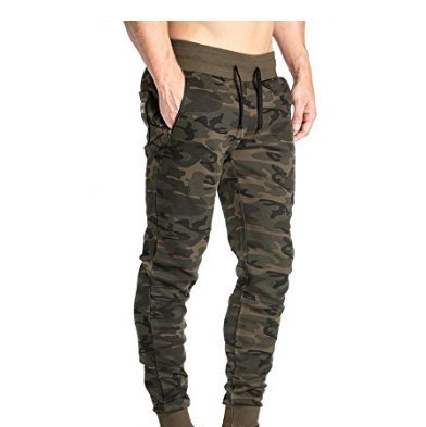 Babysbreath Pantalones Cortos Hombres Camuflaje Parte Inferior Cerrada Caliente Casual Slim Gym Running Sports Active Joggers Tracksuit L