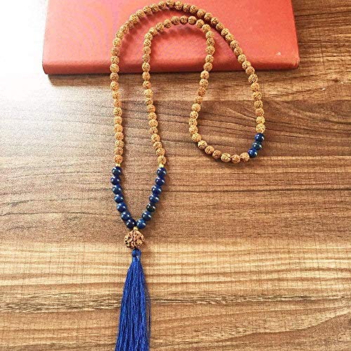 BACKZY MXJP Collar 2 Piezas 108 Mala Beads Collar De Chakra del Tercer Ojo Yoga Meditación Cuentas De Oración Bohemio Bodhi Borla Collar Longitud De Cadena 82.5Cm BACKZY MXJP Collar 2 Piezas 108 Mala Beads Collar De Chakra del Tercer Ojo Yoga Meditación Cuentas De Oración Bohemio Bodhi Borla Collar Longitud De Cadena 82.5Cm