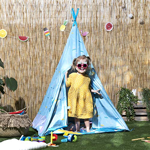 Badabulle Tipi Jungle infantil Anti-Uv FPS 50+ Colchoneta impermeable Evolutiva 100x100x120 cm - Tipi Jungle infantil Anti-Uv FPS 50+