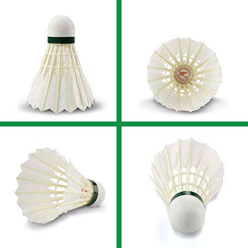 Bádminton,Buluri 12-Pack Bolas de bádminton natural de pluma de ganso de alta velocidad con gran elasticidad y durabilidad para deportes al aire libre de interior Ejercicio Juegos Bádminton,Buluri 12-Pack Bolas de bádminton natural de pluma de ganso de alta velocidad con gran elasticidad y durabilidad para deportes al aire libre de interior Ejercicio Juegos