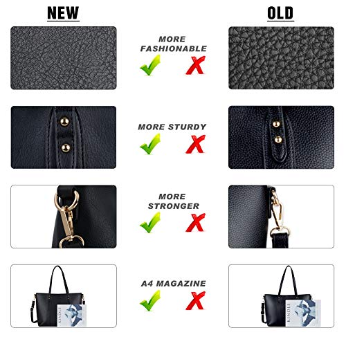 Bageek Bolsos de Mujer Bolso Bandolera Bolsos Tote Bag Bolsos Shopper Bolsos de Cuero Sintético Mujer Bolso de Mano Bolsas Para Dama Trabajo bolsos Negocios Escuela bolsos Universidad Viajes-Negro Bageek Bolsos de Mujer Bolso Bandolera Bolsos Tote Bag Bolsos Shopper Bolsos de Cuero Sintético Mujer Bolso de Mano Bolsas Para Dama Trabajo bolsos Negocios Escuela bolsos Universidad Viajes-Negro