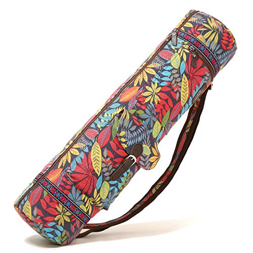 BAGTECH Bolsa de Yoga Bolsa de Transporte para Esterilla de Yoga y Accesorios Lona Cremalleras Lisas Correa Ajustable Bolsillos Grandes de Almacenamiento Funcional BAGTECH Bolsa de Yoga Bolsa de Transporte para Esterilla de Yoga y Accesorios Lona Cremalleras Lisas Correa Ajustable Bolsillos Grandes de Almacenamiento Funcional