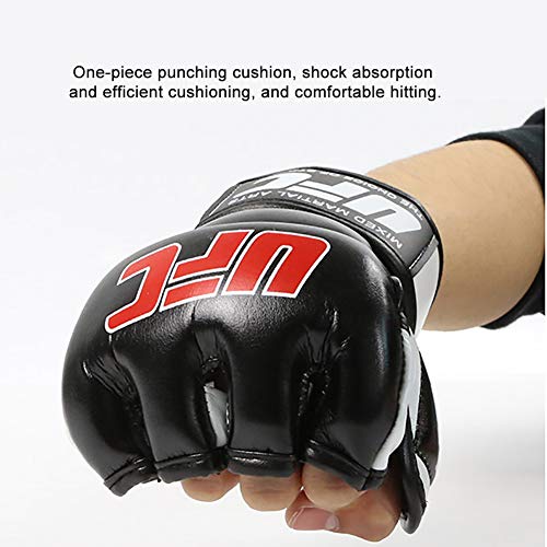 BAIEPING Guantes de lucha para artes marciales, Muay Thai, boxeo, sacos de arena, entrenamiento de lucha UFC, guantes de cuero