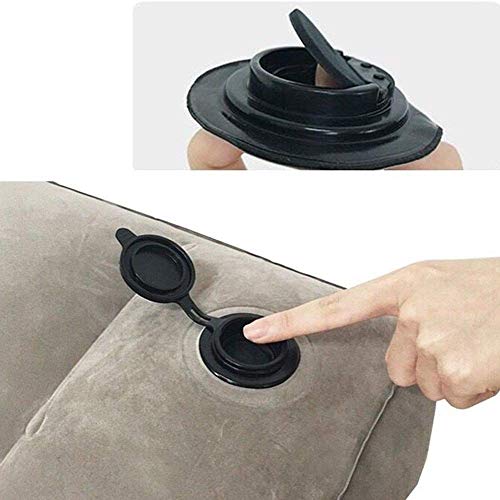 Baifeng Hinchable Viaje Reposapies Almohada Pie Pierna Resto Almohada Viaje para Aeroplanos Autobuses Trenes Niños Cama - Large