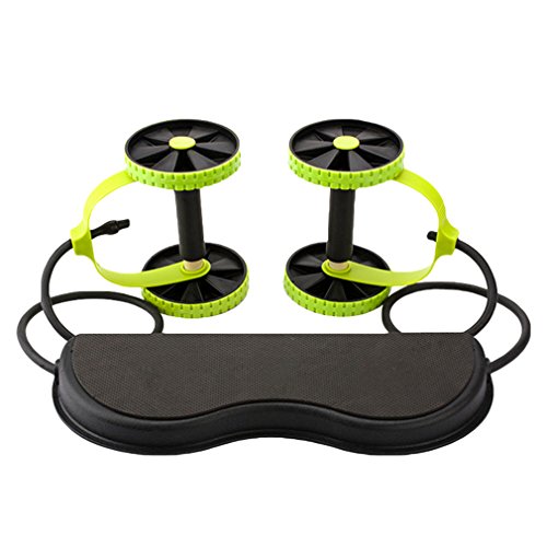 Baijiaye Aparatos para Hacer Ejercicio Doble Roller Entrenamiento Abdominal Máquinas,Hombre Mujer Gimnasio en Casa Baijiaye Aparatos para Hacer Ejercicio Doble Roller Entrenamiento Abdominal Máquinas,Hombre Mujer Gimnasio en Casa