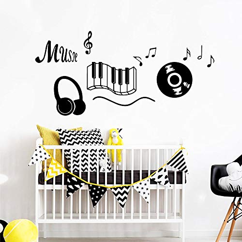 BailongXiao Exquisito Papel Tapiz de Vinilo para Instrumentos Musicales para Sala de Estar habitación para niños decoración del hogar 42x70cm