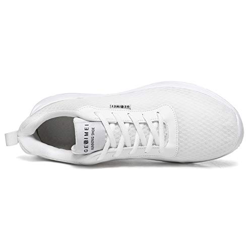 BaiMoJia Zapatillas Deportivas Hombre Zapatos Running Bambas Deporte Ligeras Verano Casual Blanco 47 EU