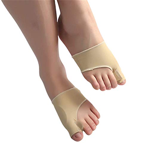 BAIZAN Doact Juanete Corrector Dedo Gordo Pie Enderezadora, Juanete Abductor Protectores De Mangas, con Gel Silicona Cojín del Dedo del Pie Y Separadores De Hallux Valgus Alivio del Dolor (1 Par)