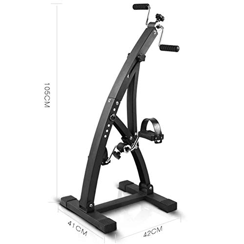 BAKAJI 2830548 - Pedal de Entrenamiento para Brazos y piernas Unisex, Color Negro, 105 x 45 x 41 cm